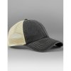 Šiltovka Beechfield 6 Panel Vintage Trucker - sivá-béžová