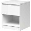 FalcoNabytek Noční stolek Simplicity 238 bílý lesk