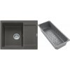 Franke Maris žulový drez s odkvapkávacou vložkou 62x50 cm sivá/grafitová/ónyxová 114.0741.966