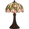 Stolová vitrážová Tiffany Ø27*40 PINK TULIP