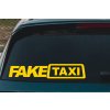 Lepy.sk Samolepka na auto Fake taxi Velikost (šírka x výška): 20x4cm, Farebná varianta: Tyrkysová modrá