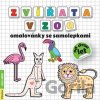 Zvířata v ZOO - omalovánky se samolepkami - Radka Kneblová