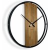 Dubové hodiny Loft Round kovové 80cm, z231