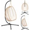 MultiGarden Závesné záhradné hojdacie kreslo Cocoon do 120 kg + vankúše MultiGarden
