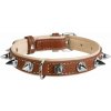 COLLAR Kožený obojok SOFT s ostňami