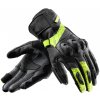 Kožené Rukavice Kožené Rebelhorn Viper Černá/Šedá/Fluo Žlutá XL