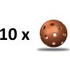 Florbalová loptička TRIX IFF - medená - 10 ks