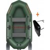 Kolibri K-250 T profi zelený, lamelová podlaha + držiak motora