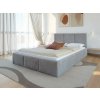 Čalúnená posteľ s úložným priestorom 140x200 TOP Line 7 Šedá Velvet
