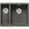 Blanco Subline 340/160-U, silgranitový drez pod pracovnú dosku 555x460x190 mm, drez vpravo, 1,5-komorový, sivá vulkán, BLA-527346
