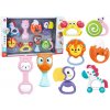 Lean Toys Sada detských hrkálok so zvieratkami - 8 ks.