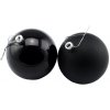DECOLED Plastové koule prům. 8 cm černé 12× matná 12× lesklá