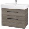 Dreja - Kúpeľňová skrinka Q MAX SZZ2 80 - D03 Cafe / Úchytka T06 / D03 Cafe 115654H