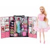 LEAN Toys 28843 Šatník pre bábiky s bábikou a príslušenstvom, ružový