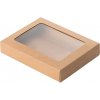 NAKUPIM.SK Darčekové krabice hnedé s priehľadným vekom 148x110x25mm