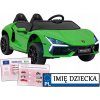 Športové autíčko na batérie Lamborghini Revuelto XL + DIAĽKOVÉ OVLÁDANIE - zelené