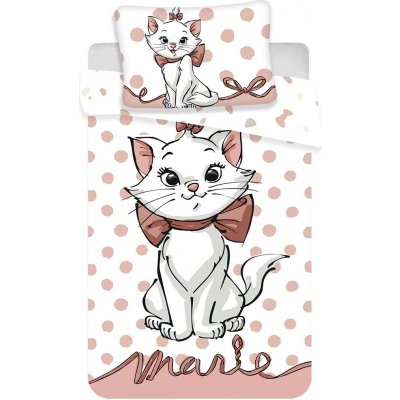Jerry Fabrics obliečky Marie Cat Dots 02 100 x 135 , 40 x 60 cm