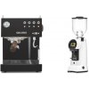 Ascaso Steel UNO PID, Black&Wood + Eureka Helios 75, white