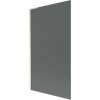 Mexen Next L, 1-krídlová vaňová zástena 100 x 150 cm, 6mm šedé sklo, 6mm číre sklo, profil brúsená oceľ, 895-100-000-03-40-97