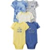 CARTER'S Body krátky rukáv Blue Ocean chlapec 5ks 3m