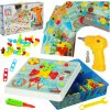 KIK KX7838_5 Mozaika puzzle plastové bloky + skrutkovač 261 ks