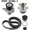 SKF Vodné čerpadlo + sada klinového remeňa VKMC36086-1