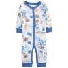 CARTER'S Overal bez nožičiek na cvoky Sleep&Play Blue Palm chlapec