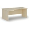 Rohový kancelársky písací stôl PRIMO WOOD, 180x120 cm, ľavý, breza
