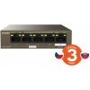 Tenda TEG1105PD PoE PD Gigabit switch, 1x PoE IN, 4x PoE OUT 802.3af, 5x 1 Gb/s, max. 30W, fanless
