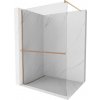 MEXEN/S - Kioto+ Sprchová zástena s poličkou WALK-IN 90 x 200, transparent, meď kartáčovaná 800-090-121-65-00