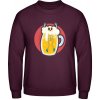 AWDis Mikina - Dizajn - Smrtka v Pive - Purpurovočervená - 3XL - Pánske
