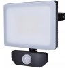 LED reflektor Solight LED reflektor Quick so sensorom, 20W, 1700lm, 4000K, IP65, čierny (WM-20WS-Q)