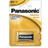 Panasonic 9V Alkaline Power Batéria 9V 6LF22 MN1604