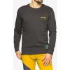 Mikina bez kapucne La Sportiva Climbing on the Moon Sweatshirt - carbon/giallo