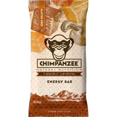 Chimpanzee Energy Bar gluten free karamel/kešu 55 g