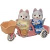Sylvanian Families Tandemové kolo pro Husky sourozence