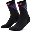 CEP Core Run Edt. Vertical Socks Mid Cut women Vysoké ponožky dámské Barva: black/lilac&pink, Velikost: III