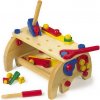 Small Foot dětský dřevěný pracovní stůl s nářadím 30 x 20 cm