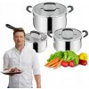 Tefal Súprava hrncov Home Cook nerezová oceľ 6 ks