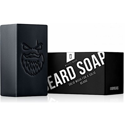 Angry Beards Beard Soap Wesley Wood tuhé mýdlo na čištění vousů 50 g