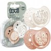 LOVI 2x DYNAMICKÝ UPOKOJUJÚCI DUDLÍK 0-6M ORTODONTICKÝ BLOSSOM IVORY 0+