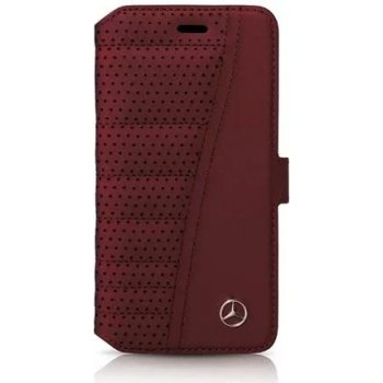 Púzdro Mercedes - Apple iPhone 7 Booklet Case Organic Line Leather - sivé