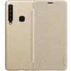 NILLKIN SPARKLE plastová ochrana telefónu (mikrovlákno s koženým efektom FLIP, bočné otváranie) GOLD [Samsung Galaxy A9 (2018) SM-A920]