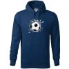 Futbalová lopta v triku - Mikina pánska Cape s kapucňou - 4XL ( Polnočná modrá )