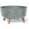 PROSPERPLAST Kvetináč GRACIA LOW BETON EFFECT 38 cm sivý