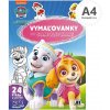 Maľovanky JM A4 so samolepkami Labková patrola