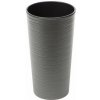 Kinekus Kvetináč plastový, priemer 190mm, LILIA DLUTO, antracit, výška 365mm, s vložkou