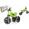 Teddies Odrážadlo zelené FUNNY WHEELS 2v1 výška sedadla nastaviteľná 28 / 31cm