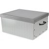 Compactor Boston Skladacia úložná krabica kartón box 50 × 40 × 25 cm sivá