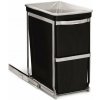 Vstavaný odpadkový kôš Simplehuman – 30 l, výsuvný, lesklá oceľ, plastové vedro (CW1124)